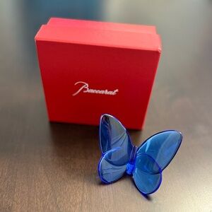 Baccarat Crystal Lucky Blue Butterfly